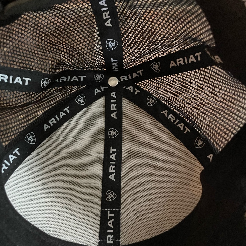 Ariat Patch Gray Trucker Hat Adjustable - image 5